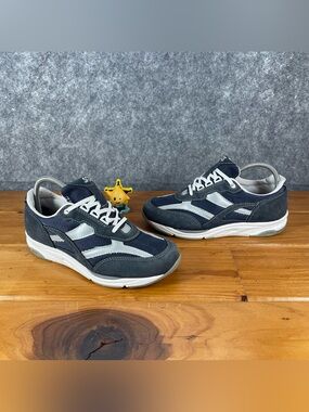 SAS Tour Mesh Womens Size 8 W (Wide) Navy Gray Walking Shoes Tripad Comfort USA